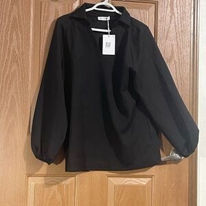 Long sleeve top with Balloon Sleeves